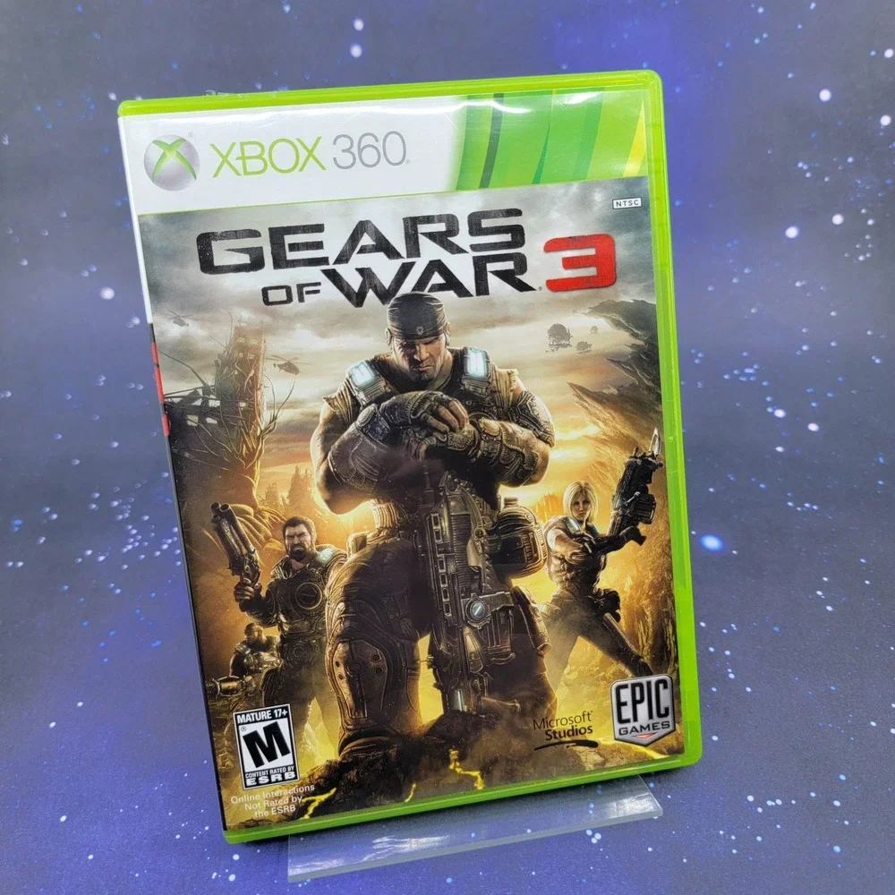 Gears of War 3 Xbox 360 Game with Manual and Stickers Epic Games Microsoft